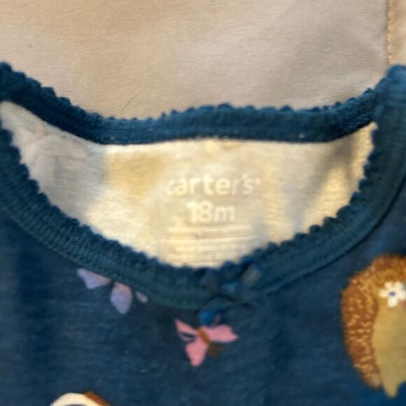 👕18m Carter’s snug fit hedgehog pajamas - Picture 3 of 3
